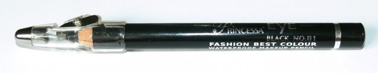 Princessa EYE SHADOW PENCIL tužka stínovací voděodolná s ořezávátkem černá Princessa EYE SHADOW PENCIL tužka stínovací voděodolná s ořezávátkem černá - Péče o ruce Dekorativní kosmetika Tužky stínovací