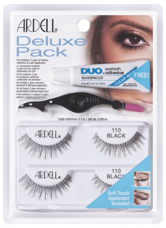 Nalepovací řasy Ardell DeLuxe Pack 110 black Nalepovací řasy Ardell DeLuxe Pack 110 black - Péče o ruce Umělé řasy a trsy Sady nalepovacích řas Ardell