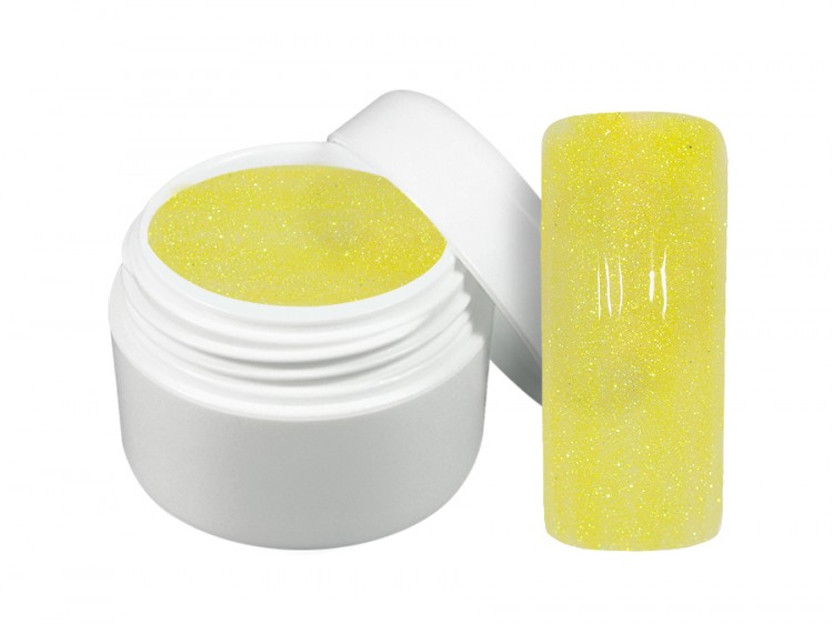 UV gel barevný neon glitter žlutý 5 ml UV gel barevný neon glitter žlutý 5 ml - Péče o ruce Barevné UV gely Neonové a pastelové barevné UV gely