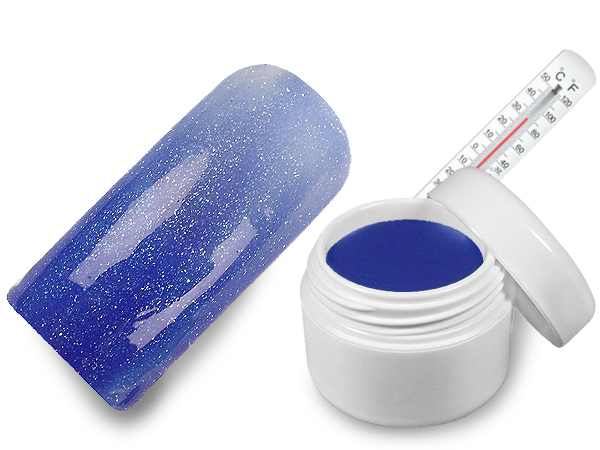 WZ nails Hot - cold UV gel modrá -transparentní metalická 5 ml WZ nails Hot - cold UV gel modrá -transparentní metalická 5 ml - Péče o ruce Barevné UV gely Hot & Cold UV gely