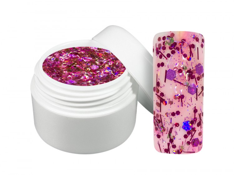 UV gel barevný crisp violet 5 ml UV gel barevný crisp violet 5 ml - Péče o ruce Barevné UV gely Flitrové barevné UV gely