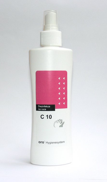 Dezinfekce na ruce C10 alkoholová ve spreji 200 ml Dezinfekce na ruce C10 alkoholová ve spreji 200 ml - Péče o ruce Dezinfekce a hygiena Dezinfekce na ruce
