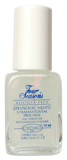 Four Seasons Zpevňovač nehtů s diamantovým prachem 14 ml Four Seasons Zpevňovač nehtů s diamantovým prachem 14 ml - Péče o ruce Přípravky k péči o nehty a k manikúře Přípravky k péči o nehty a k manikúře Four Seasons