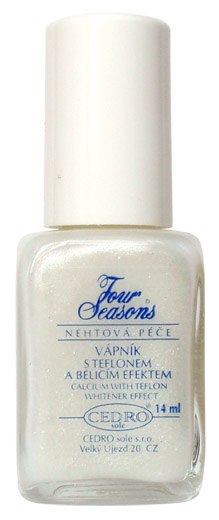 Four Seasons Vápník s teflonem a bělícím účinkem 14 ml Four Seasons Vápník s teflonem a bělícím účinkem 14 ml - Péče o ruce Přípravky k péči o nehty a k manikúře Přípravky k péči o nehty a k manikúře Four Seasons