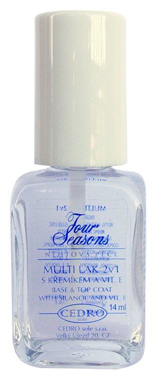 Four Seasons Multi lak 2v1 s křemíkem a vitamínem E 14 ml Four Seasons Multi lak 2v1 s křemíkem a vitamínem E 14 ml - Péče o ruce Přípravky k péči o nehty a k manikúře Přípravky k péči o nehty a k manikúře Four Seasons