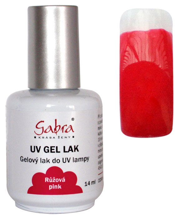 UV gel lak GABRA 06 růžová pink 14 ml UV gel lak GABRA 06 růžová pink 14 ml - Péče o ruce Gel laky