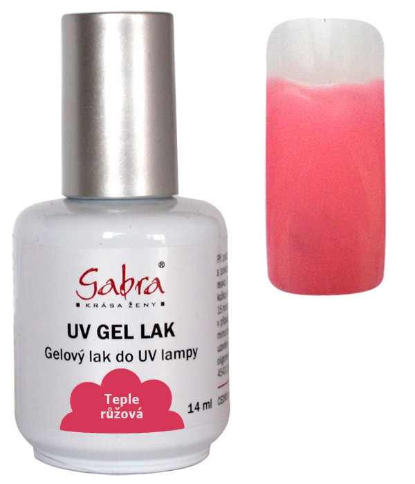 UV gel lak GABRA 16 teple růžová 14 ml UV gel lak GABRA 16 teple růžová 14 ml - Péče o ruce Gel laky
