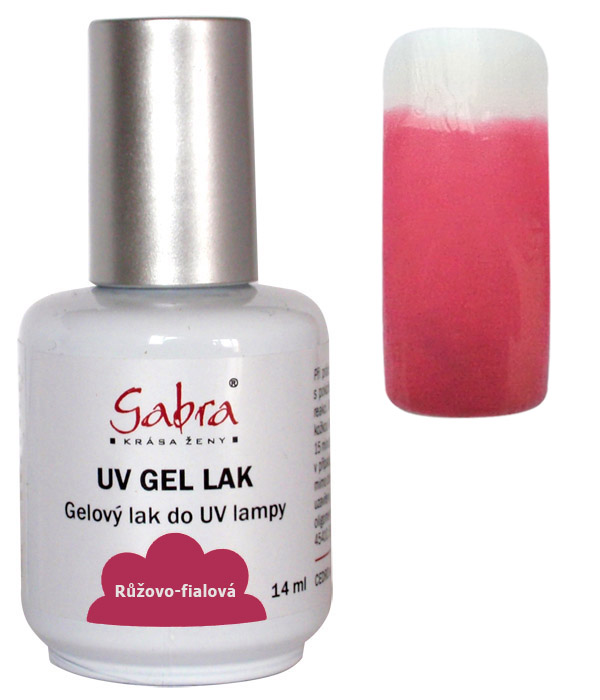 UV gel lak GABRA 18 růžovo fialová 14 ml UV gel lak GABRA 18 růžovo fialová 14 ml - Péče o ruce Gel laky