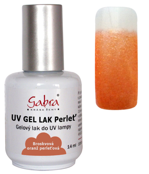 UV gel lak GABRA 20 broskvová oranž perleť 14 ml UV gel lak GABRA 20 broskvová oranž perleť 14 ml - Péče o ruce Gel laky