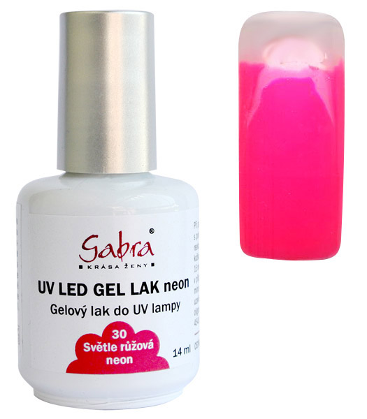 UV gel lak GABRA 30 světle růžová neon 14 ml UV gel lak GABRA 30 světle růžová neon 14 ml - Péče o ruce Gel laky