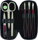 Manikúrní set 6-ti dílná barva černá Manikúrní set 6-ti dílná barva černá - Péče o ruce Kleště a nůžky na nehty a kůži pro manikúru a pedikúru, pinzety, pilníky, atd. Manikúrní sety, štípátka-klipy