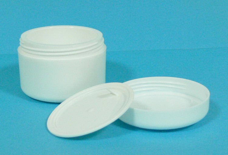 Dóza kosmetická 50 ml bílá dvouplášťová vč. těsnící plastové vložky a víčka Dóza kosmetická 50 ml bílá dvouplášťová vč. těsnící plastové vložky a víčka - Péče o ruce Obalový materiál
