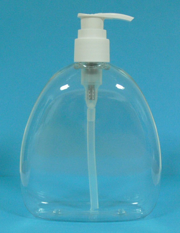 Lahvička PETG 400 ml transparent vč. dávkovací pumpy Lahvička PETG 400 ml transparent vč. dávkovací pumpy - Péče o ruce Obalový materiál