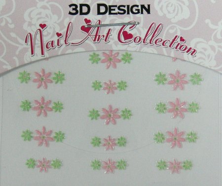 Zdobící nálepky na nehty 3D mini 24903 Zdobící nálepky na nehty 3D mini 24903 - Péče o ruce Zdobící nálepky a obtisky na nehty Zdobící nálepky na nehty 3D mini - samolepící