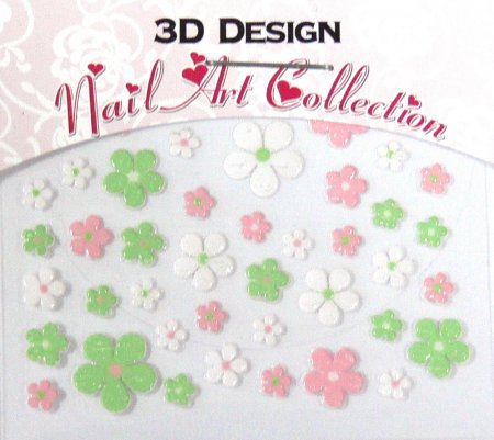 Zdobící nálepky na nehty 3D mini 24908 Zdobící nálepky na nehty 3D mini 24908 - Péče o ruce Zdobící nálepky a obtisky na nehty Zdobící nálepky na nehty 3D mini - samolepící