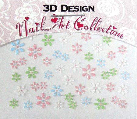 Zdobící nálepky na nehty 3D mini 24909 Zdobící nálepky na nehty 3D mini 24909 - Péče o ruce Zdobící nálepky a obtisky na nehty Zdobící nálepky na nehty 3D mini - samolepící
