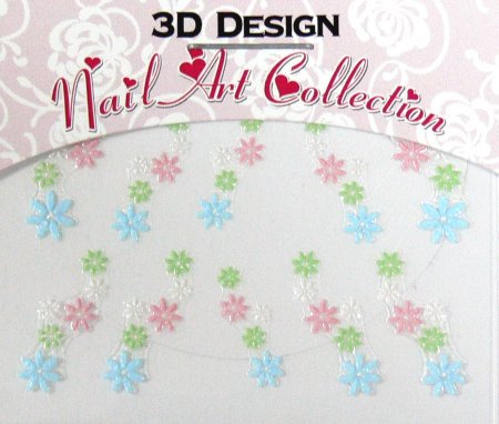 Zdobící nálepky na nehty 3D mini 24911 Zdobící nálepky na nehty 3D mini 24911 - Péče o ruce Zdobící nálepky a obtisky na nehty Zdobící nálepky na nehty 3D mini - samolepící