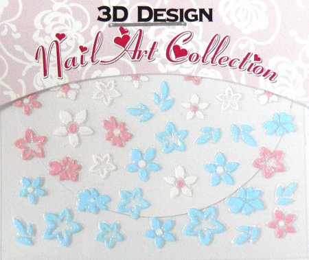 Zdobící nálepky na nehty 3D mini 24917 Zdobící nálepky na nehty 3D mini 24917 - Péče o ruce Zdobící nálepky a obtisky na nehty Zdobící nálepky na nehty 3D mini - samolepící
