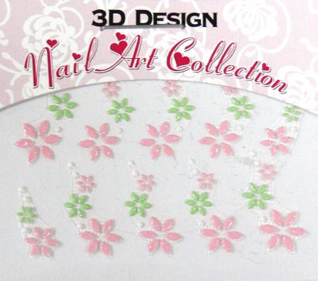 Zdobící nálepky na nehty 3D mini 24919 Zdobící nálepky na nehty 3D mini 24919 - Péče o ruce Zdobící nálepky a obtisky na nehty Zdobící nálepky na nehty 3D mini - samolepící