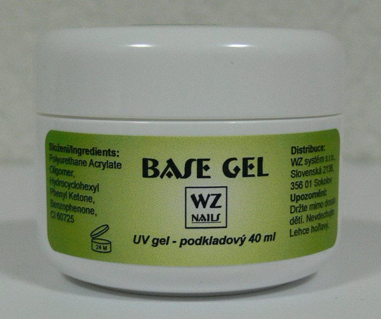 UV gel podkladový Base gel 40 ml UV gel podkladový Base gel 40 ml - Péče o ruce UV gely UV gely WZ NAILS