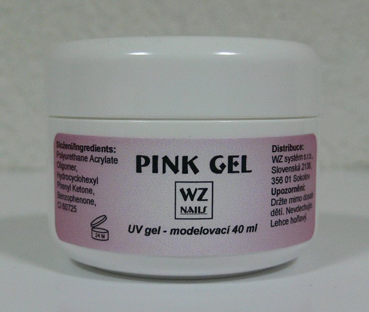 Pink gel - UV gel modelovací 40 ml Pink gel - UV gel modelovací 40 ml - Péče o ruce UV gely UV gely WZ NAILS