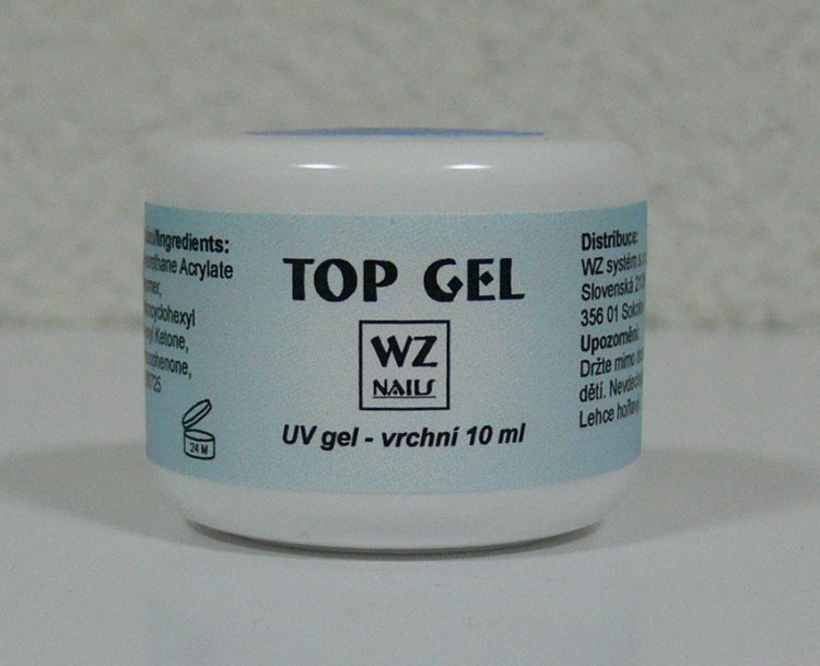 UV gel vrchní Top gel 10 ml UV gel vrchní Top gel 10 ml - Péče o ruce UV gely UV gely WZ NAILS