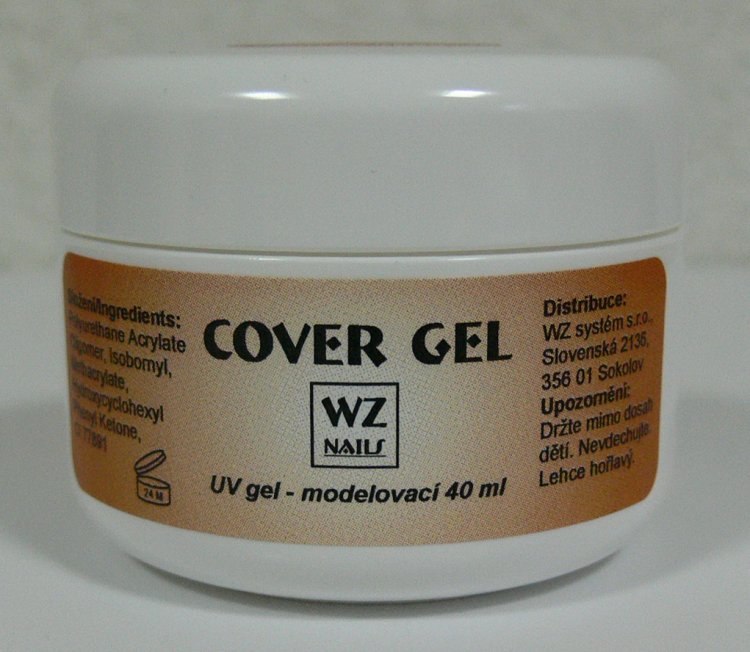 UV gel modelovací kamufláž Cover gel 40 ml UV gel modelovací kamufláž Cover gel 40 ml - Péče o ruce UV gely UV gely WZ NAILS