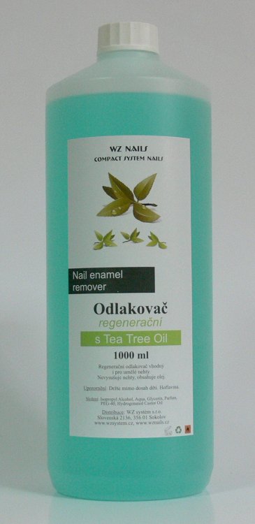 Odlakovač na nehty s Tea Tree Oil 1000 ml Odlakovač na nehty s Tea Tree Oil 1000 ml - Péče o ruce Odlakovače