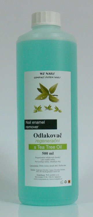 Odlakovač na nehty s Tea Tree Oil 500 ml Odlakovač na nehty s Tea Tree Oil 500 ml - Péče o ruce Odlakovače