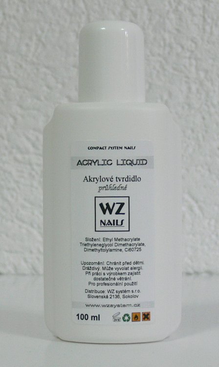 Akrylové tvrdilo 100 ml Akrylové tvrdilo 100 ml - Péče o ruce Akryl Akryl WZ nails