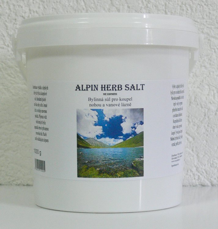 Koupelová sůl na nohy kamenná Alpin Herb Salt 5000 g