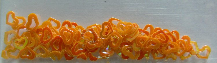 Zdobení - srdíčko oranžové Zdobení - srdíčko oranžové - Péče o ruce Nail Art, zdobící materiály Zdobení nehtů - ostatní