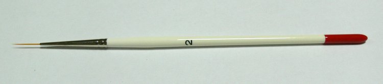 Zdobící štětec č. 2, vlas 1. 5 cm Zdobící štětec č. 2, vlas 1. 5 cm - Péče o ruce Štětce pro nehtovou modeláž a zdobení Štětce na zdobení nehtů a Nail Art