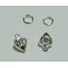 Piercing - ozdoby na nehty - 2 ks 