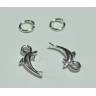 Piercing - ozdoby na nehty - 2 ks 
