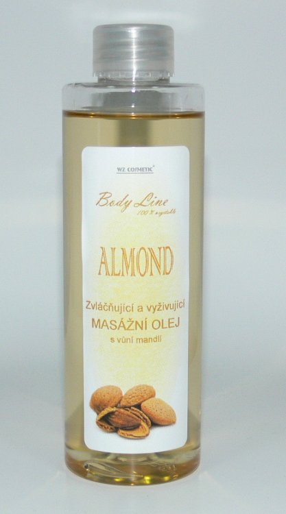 Masážní olej s vůní mandlí 200 ml Masážní olej s vůní mandlí 200 ml - Péče o ruce Kosmetika WZ cosmetic Masážní oleje