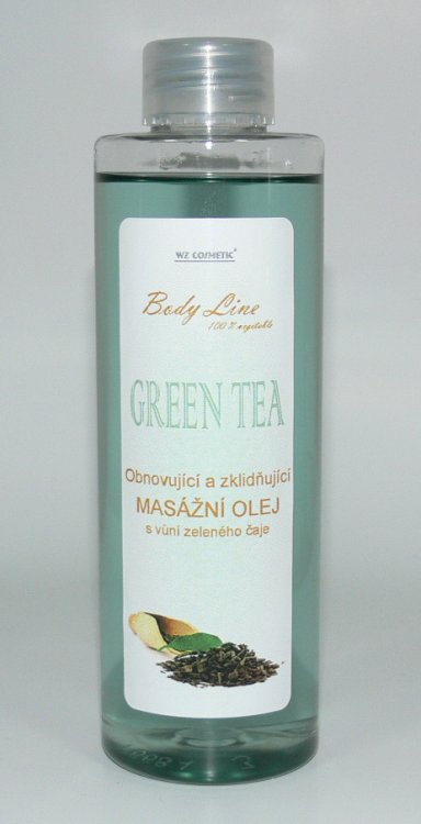 Masážní olej s vůní zeleného čaje GREEN TEA 200 ml Masážní olej s vůní zeleného čaje GREEN TEA 200 ml - Péče o ruce Kosmetika WZ cosmetic Masážní oleje