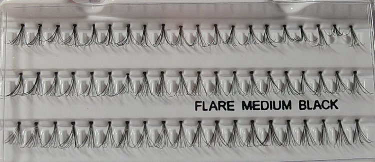 Trsy řas černé medium 60 ks Trsy řas černé medium 60 ks - Péče o ruce Umělé řasy a trsy Řasy trsové Absolute