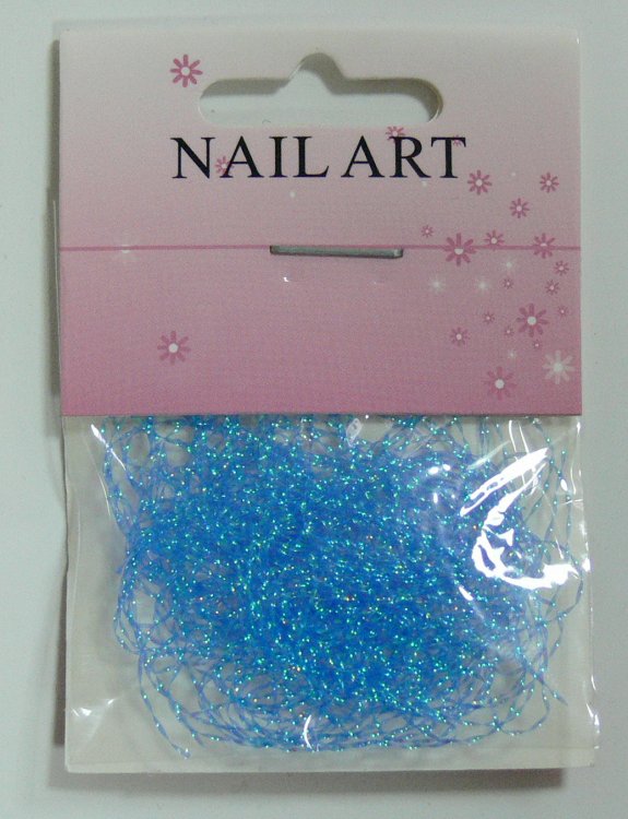Zdobící nitě modré Zdobící nitě modré - Péče o ruce Nail Art, zdobící materiály Zdobení nehtů - ostatní
