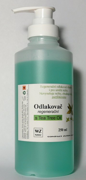 Odlakovač na nehty s dávkovací pumpou s vůní TTO 250 ml Odlakovač na nehty s dávkovací pumpou s vůní TTO 250 ml - Péče o ruce Odlakovače