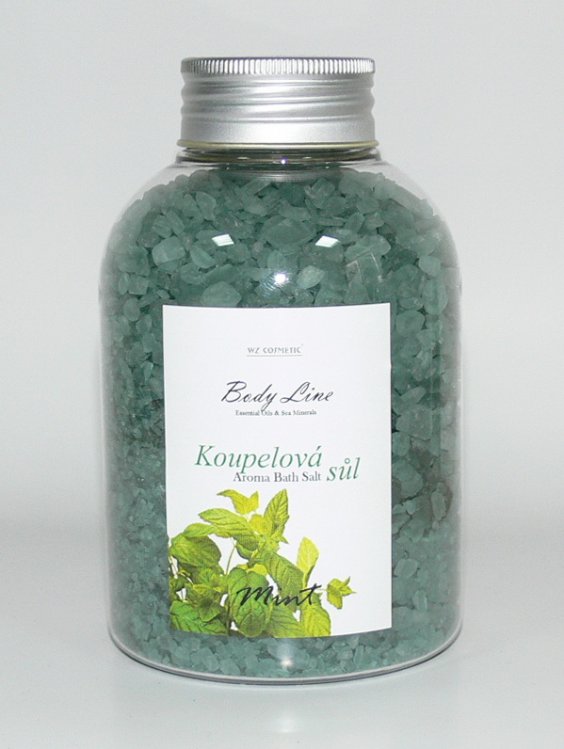 Koupelová sůl vůní máty Mint a Eukalypt 600 g Koupelová sůl vůní máty Mint a Eukalypt 600 g - Péče o ruce Kosmetika WZ cosmetic Koupelové soli a olejové lázně