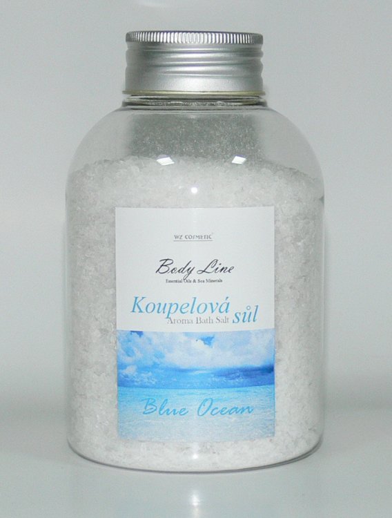 Koupelová sůl bílá s vůní alpských bylin Blue Ocean Salt 600 g